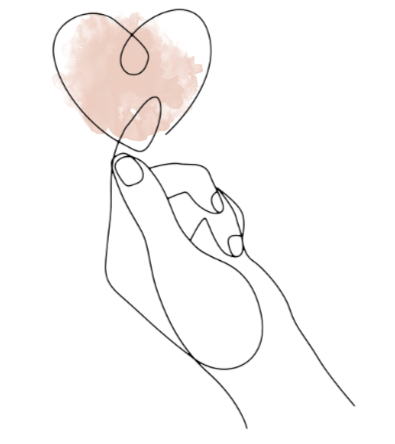 Love Heart Line Art