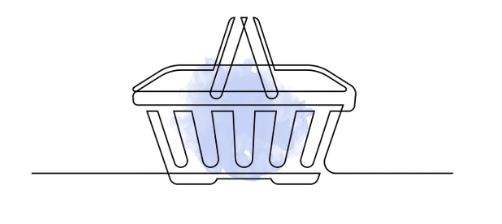 Basket Line Art